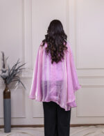 Lavender Asymmetrical Cape Shirt - Image 5