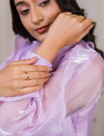 Lavender Ruffle Detail Blouse - Image 3