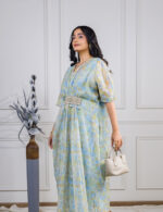 Pastel Bloom Embellished Maxi Dress - Image 4