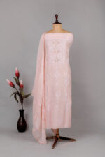 Gulabi Rang - Blush Pink Chikankari Suit Set - Image 5