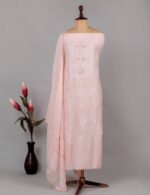 Gulabi Rang - Blush Pink Chikankari Suit Set