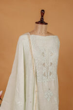 Sada Hara - Ivory Chikankari Suit Set - Image 4