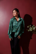 Emerald Paisley Print Shirt - Image 2