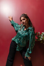Emerald Paisley Print Shirt - Image 5