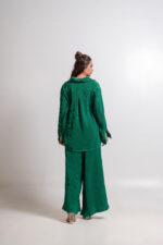Emerald Green Textured Co-ord Set - Image 4