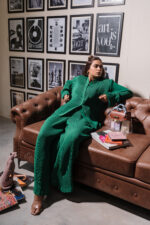 Emerald Green Textured Co-ord Set - Image 10