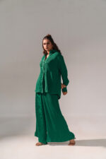 Emerald Green Textured Co-ord Set - Image 9