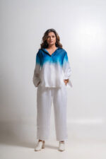 Ombre Satin Shirt & Trouser Co-ord Set - Image 2
