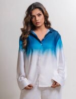 Ombre Satin Shirt & Trouser Co-ord Set