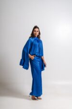 Royal Blue Halter-Neck Co-ord Set - Image 5