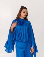 Royal Blue Halter-Neck Co-ord Set