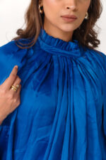 Royal Blue Halter-Neck Co-ord Set - Image 3