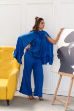 Royal Blue Halter-Neck Co-ord Set - Image 14