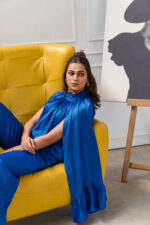 Royal Blue Halter-Neck Co-ord Set - Image 10