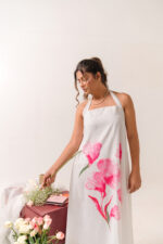 Lvory Floral Halter Maxi Dress - Image 7